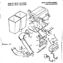Craftsman 502249350 bin and chute assembly diagram