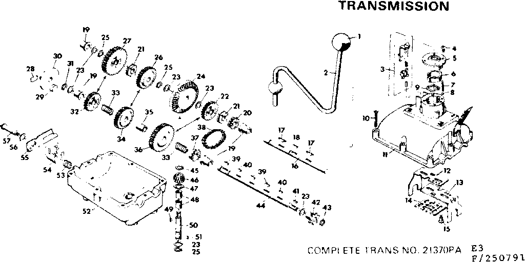 Craftsman 502250791 transmission diagram