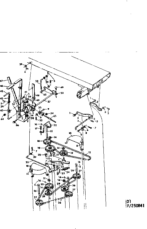 Craftsman 502250841 lift assembly diagram