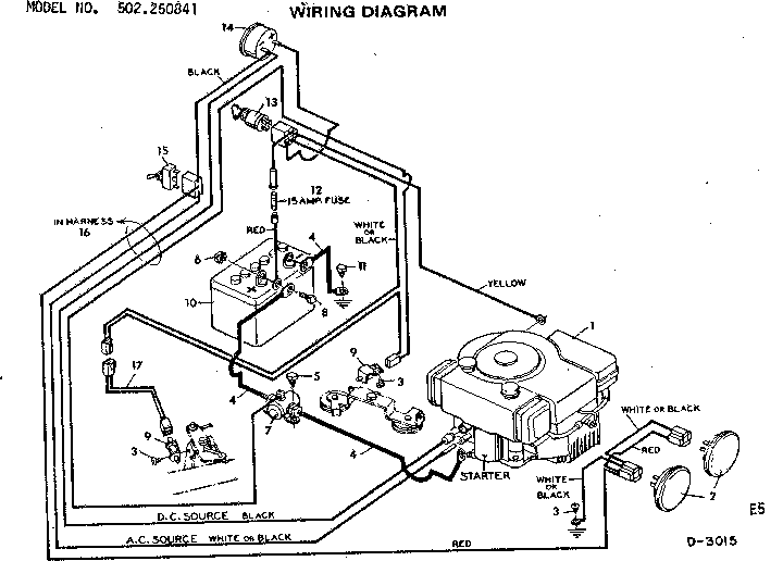 Craftsman 502250841 wiring diagram diagram