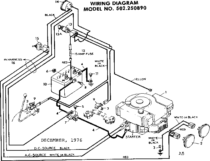 Craftsman 502250890 wiring diagram diagram