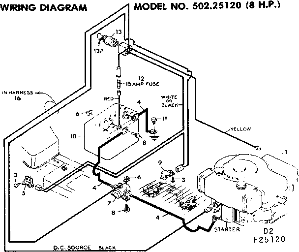 Craftsman 50225130 wiring diagram diagram