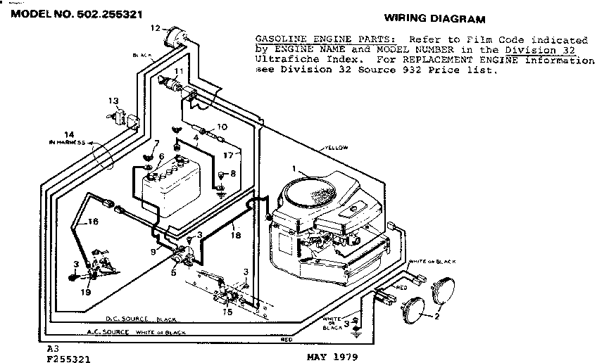 Craftsman 502255321 wiring diagram diagram