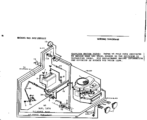 Craftsman 502255322 wiring diagram diagram