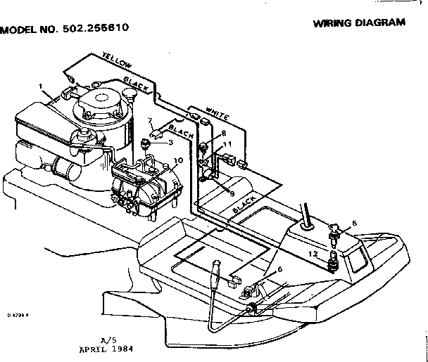 Craftsman 502255610 wiring diagram diagram