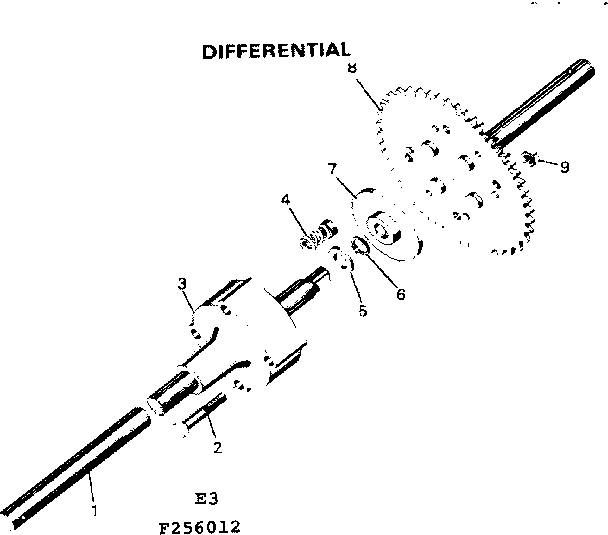 Craftsman 502256012 differential diagram