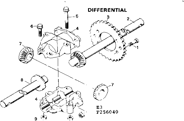 Craftsman 502256040 differential diagram