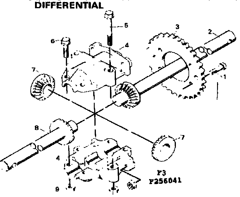 Craftsman 502256041 differential diagram