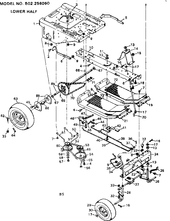 Craftsman 502256060 lower half diagram