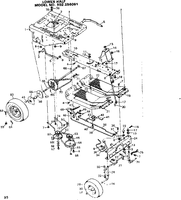 Craftsman 502256061 lower half diagram