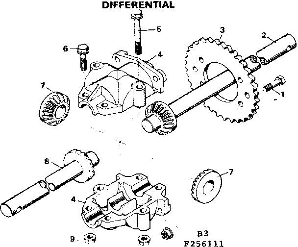 Craftsman 502256111 differential diagram