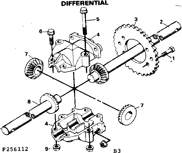 Craftsman 502256112 differential diagram