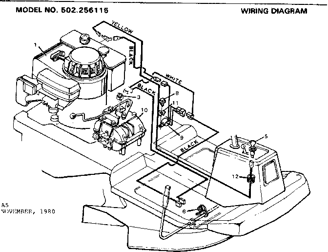 Craftsman 502256115 wiring diagram diagram