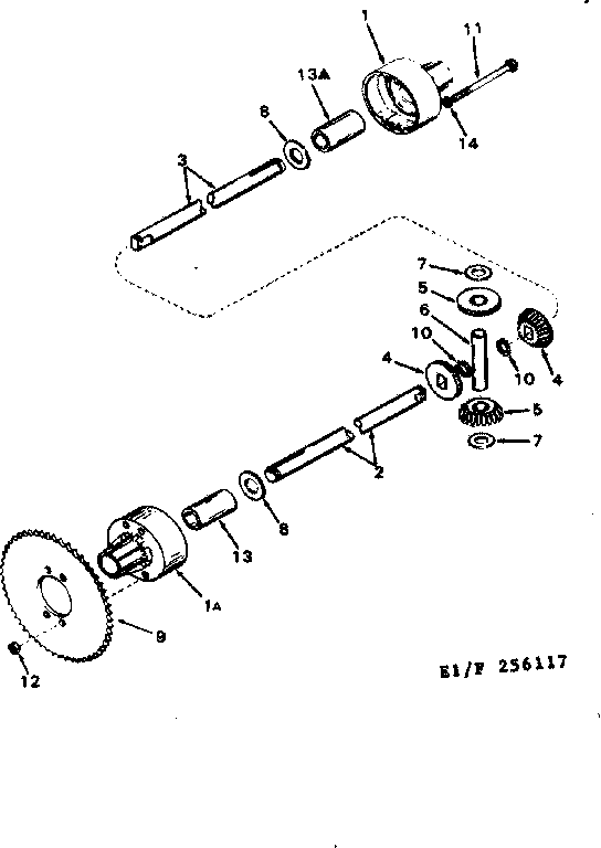 Craftsman 502256117 differential diagram