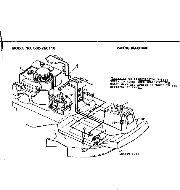 Craftsman 502256118 wiring diagram diagram