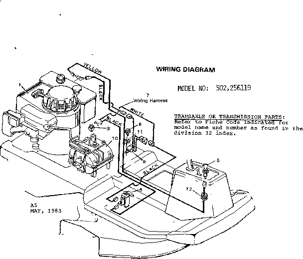Craftsman 502256119 wiring diag. diagram