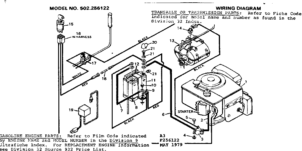 Craftsman 502256122 wiring diagram diagram