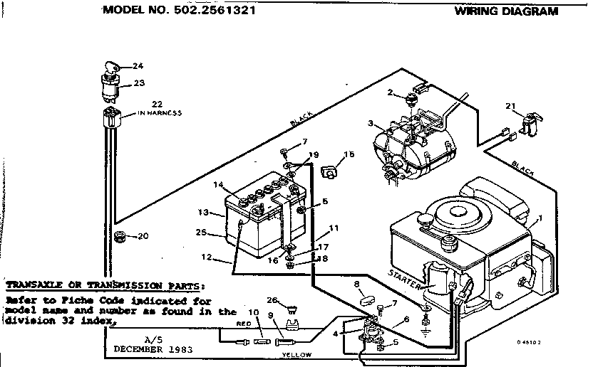 Craftsman 5022561321 wiring diagram diagram