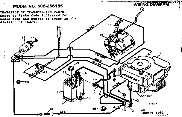 Craftsman 502256135 wiring diagram diagram