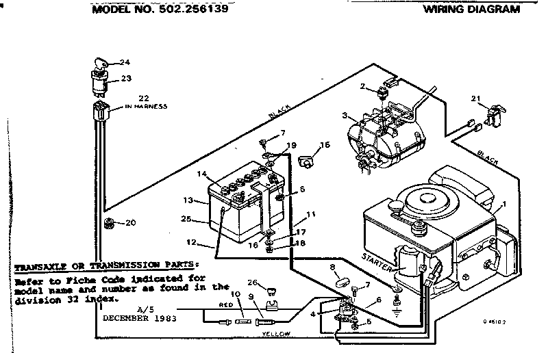 Craftsman 502256139 wiring diagram diagram