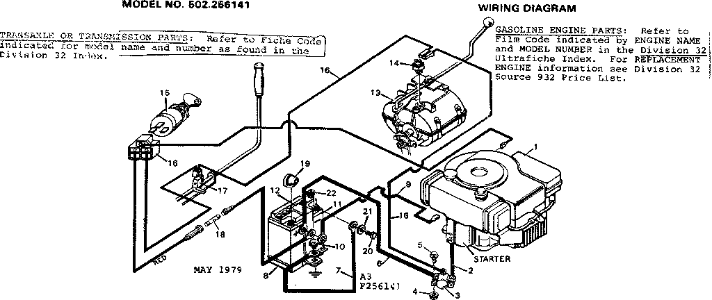 Craftsman 502256141 wiring diagram diagram