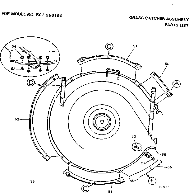 Craftsman 502256190 gras. cat. assm diagram