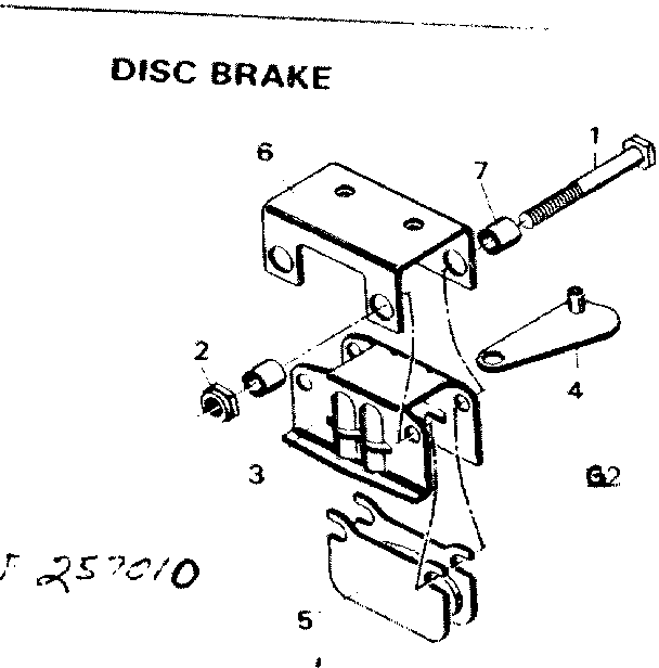 Craftsman 502257010 disc brake diagram