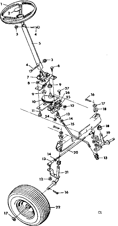 Craftsman 50225810 8 lawn tractor diagram