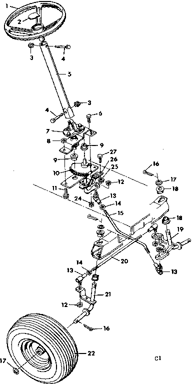 Craftsman 50225831 10 lawn tractor diagram