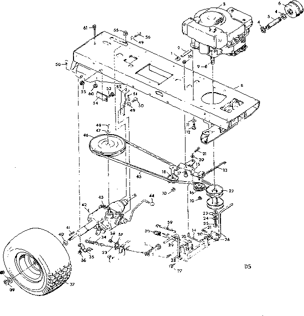 Craftsman 50225831 10 lawn tractor diagram