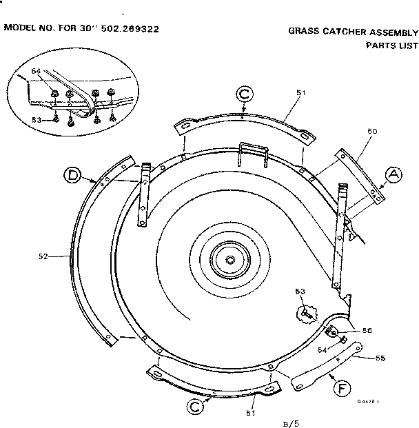 Craftsman 502269322 discharge plate diagram