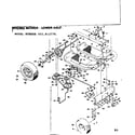 Craftsman 502813770 riding mower-lower half diagram