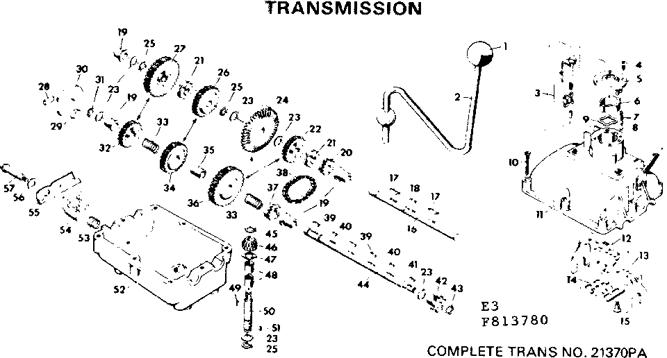 Craftsman 502813780 transmission diagram