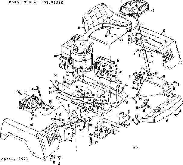 Craftsman 50281380 top half diagram