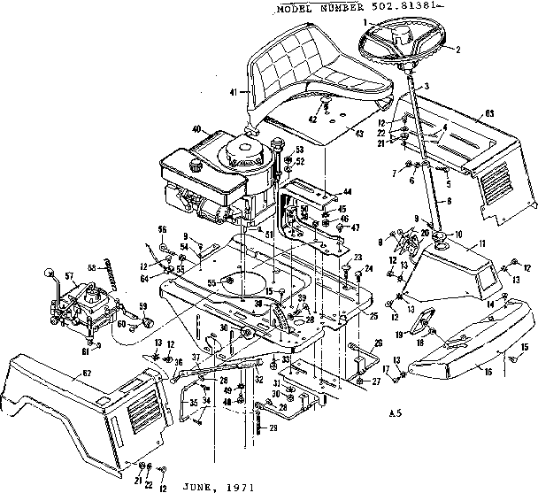Craftsman 50281381 top half diagram