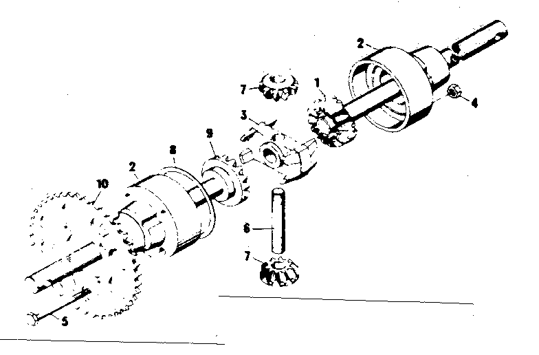 Craftsman 50281390 differential diagram