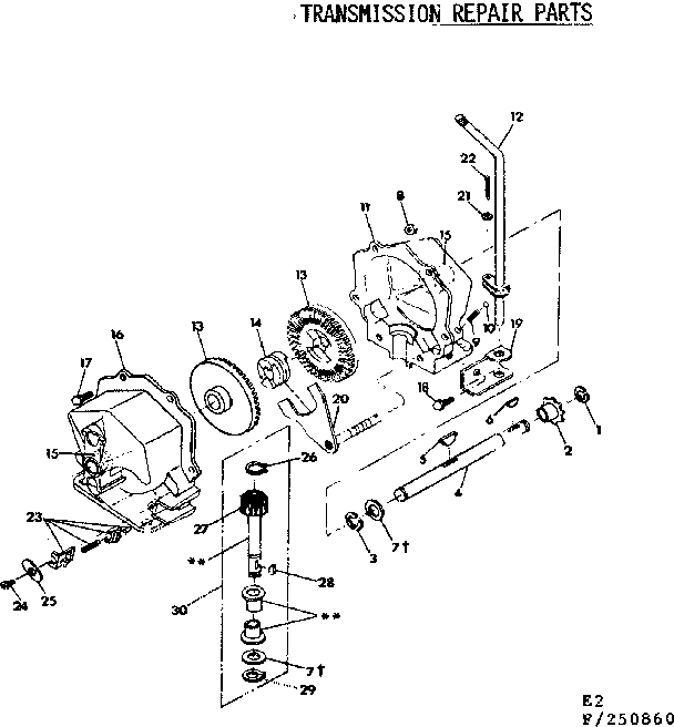 Craftsman 536250860 transmission diagram