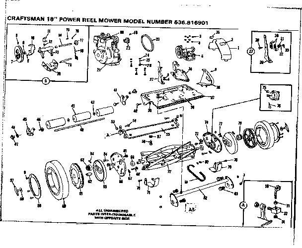 Craftsman 536816901 reel assembly diagram
