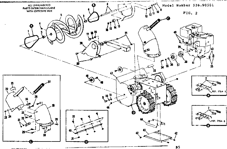 Craftsman 53690501 engine diagram