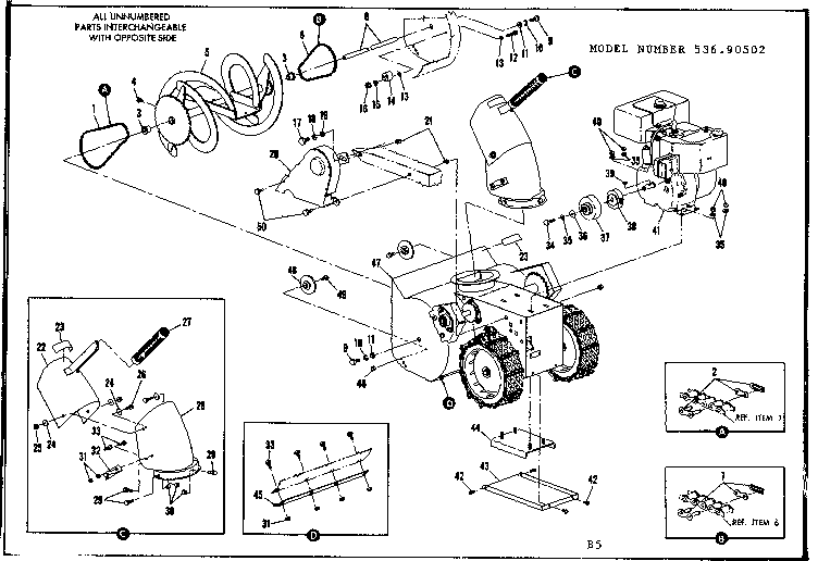 Craftsman 53690502 engine diagram
