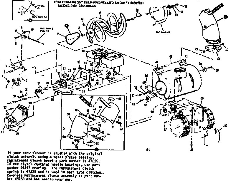 Craftsman 53690540 engine diagram