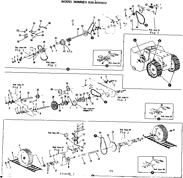 Craftsman 536905902 wheel assembly diagram