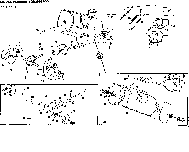 Craftsman 536909700 auger housing assembly diagram