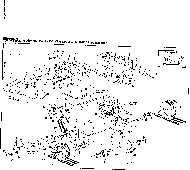 Craftsman 536918002 wheel assembly diagram