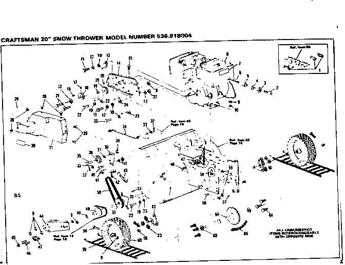Craftsman 536918004 wheel assembly diagram
