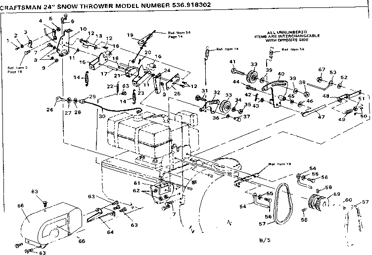 Craftsman 536918302 drive assembly diagram