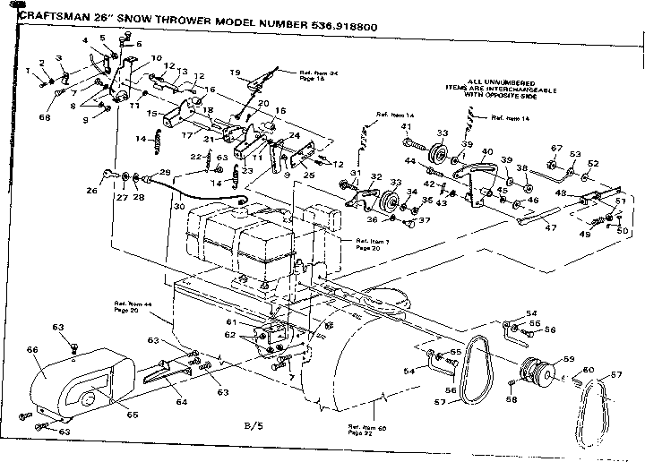 Craftsman 536918800 drive assembly diagram