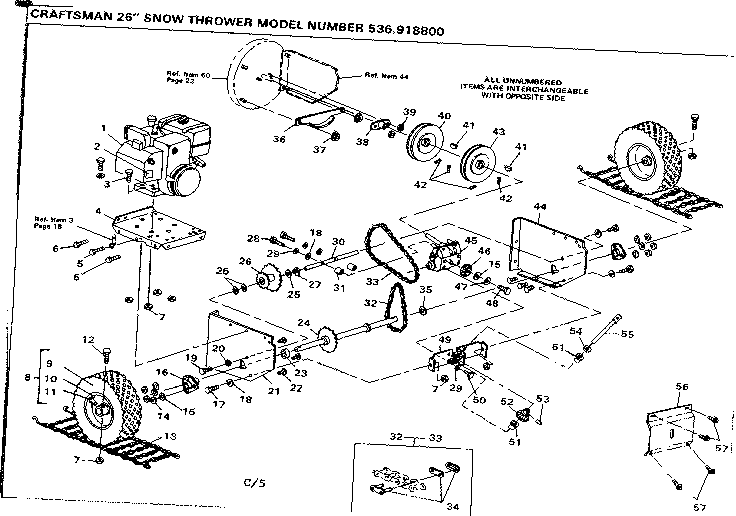 Craftsman 536918800 wheel assembly diagram
