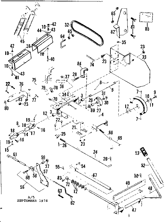 Craftsman 842260052 main frame diagram