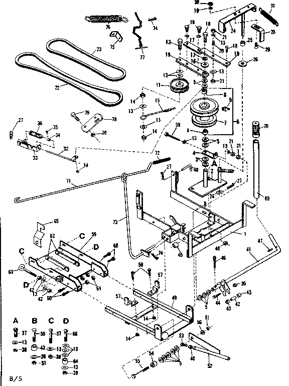 Craftsman 84226009 main frame diagram